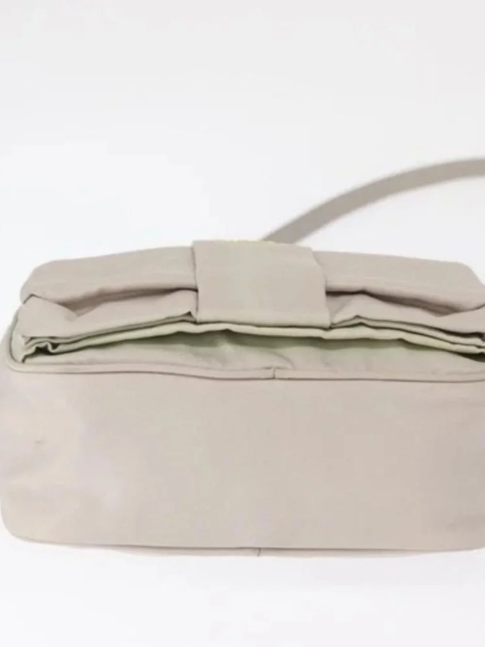 PRADA Shoulder Bag Nylon Ivory Gold Auth 168292 - Picture 5 of 16